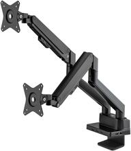 Kahe monitori hoidik Manhattan 461887, 17-32 tolli, kuni 18 kg, must