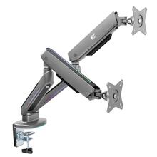 Topelt monitorihoidik Nanors RS166, 17-32 tolli, kuni 9 kg, RGB LED valgustus