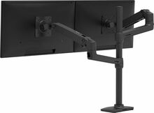 Monitorihoidik kahe monitori jaoks Ergotron LX Dual, 21-40 tolli, kuni 10 kg, must