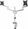 Kahe monitori kinnitus Neomounts DS60-425WH2, 17-27 tolli, kuni 16 kg, valge