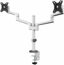 Kahe monitori kinnitus Neomounts DS60-425WH2, 17-27 tolli, kuni 16 kg, valge