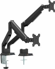 Kahe monitori hoidik Inline Technology 23171B, 32 tolli, kuni 9 kg, must