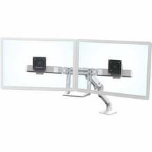 Topeltmonitori kinnitus Ergotron HX Desk, 32 tolli, kuni 15.9 kg, valge
