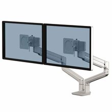 Kahe monitori hoidik Fellowes 8613101, hõbedane, kuni 9 kg