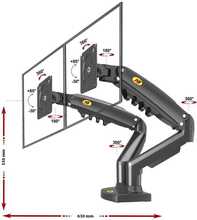 Monitori kinnitus NB G35, 22-32 tolli, kuni 2*15 kg