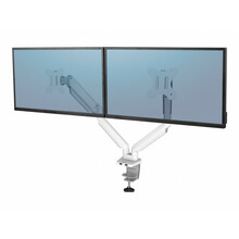 Kahe monitori hoidik Fellowes Platinum, kuni 32 tolli, kuni 16 kg, valge