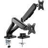 Topeltmonitori kinnitus Techly, 17-32 tolli, must