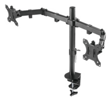 Kahe monitori kinnitus Deltaco GAM-040, 13-32 tolli, must