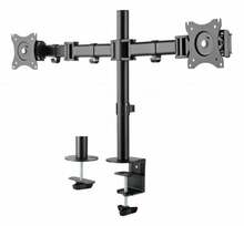 Topeltmonitori kinnitus Deltaco ARM-0300-B, 13-32 tolli, kuni 9 kg, must