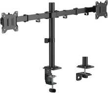 Topeltmonitori kinnitus Sbox LCD-352/2-3, 17-32 tolli, kuni 2x10 kg, 100x100 mm
