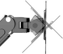 Monitorikinnitus Maclean MC-860N, 13-27 tolli, kuni 8 kg, must