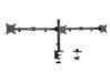 Kolme monitori kinnitus Gembird MA-D3-01, 17-27 tolli, kuni 7 kg