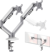 Kahe monitori hoidik Mark Adler Flow 4.0, 15-32 tolli, VESA 75/100, valge