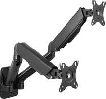Topelt seinakinnitus Deltaco ARM-0361, 17-32 tolli, kuni 18 kg, must