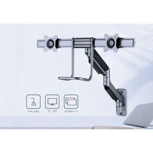 Seinale kinnitatav monitorihoidik Gembird MA-WA2-02, 17-32 tolli, kuni 8 kg