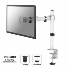 Monitori kinnitus Neomounts NM-D135WHITE, 10-30 tolli, kuni 8 kg, valge