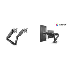Kahe monitori hoidik ICY BOX IB-MS304-T, kuni 32 tolli, kuni 10 kg, must