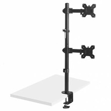 Kahe monitori kinnitus Maclean MC-967, 13-27 tolli, kuni 2x9 kg, must