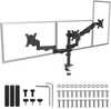Kolme monitori kinnitus Maclean MC-137, 17-27 tolli, 2-8 kg, must