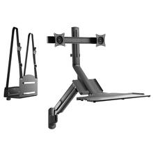 Kahe monitori seinakinnitus Maclean MC-633, 17-27 tolli, must