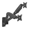 Kahe monitori hoidik Hismart HS083205, 17-32 tolli, kuni 9 kg, must