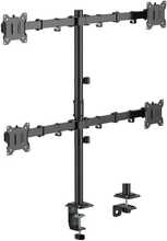 Monitorihoidja Sbox LCD-352/4-3, 17-32 tolli, 4 monitorile, kuni 10 kg igaüks, 100x100 mm
