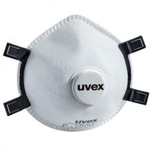 Respiraator ventiiliga Uvex, valge, universaalne