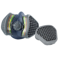 Poolmask Gvs Elipse SPR488 ABEK1 filtritega, hall, suurus M/L
