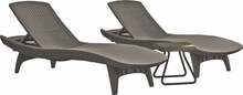 Lamamistool Keter Pacific, 197 x 75 x 45 cm, pruun