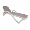 Lamamistool Home4you Resort 197 x 71.3 x 46.5 cm, beež