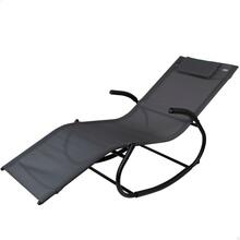 Lamamistool Aktive AKTIVE-LOUNGE TEXTILENE, 172 x 75 x 53 cm, must