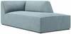 Diivan Micadoni Home Ruby Corduroy Chaise Longue, helesinine, parem, 181 x 93 x 69 cm