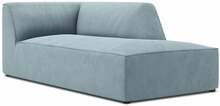 Diivan Micadoni Home Ruby Corduroy Chaise Longue, helesinine, parem, 181 x 93 x 69 cm