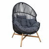 Puhketool Home4you Helsinki 98 x 101 x 142 cm, must