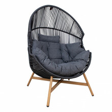 Puhketool Home4you Helsinki 98 x 101 x 142 cm, must