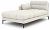 Diivan Micadoni Home Mamaia Chaise Longue, 185 x 105 x 75 cm, beež, vasak