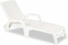 Lamamistool Bica Miami, 190 x 70 x 46 cm, valge