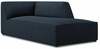 Diivan Micadoni Home Ruby Structured Fabric Chaise Longue, 181 x 93 x 69 cm, tumesinine, parem