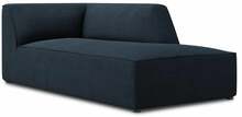 Diivan Micadoni Home Ruby Structured Fabric Chaise Longue, 181 x 93 x 69 cm, tumesinine, parem