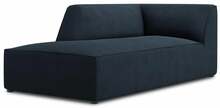 Diivan Micadoni Home Ruby Structured Fabric Chaise Longue, 181 x 93 x 69 cm, tumesinine, vasak