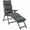 Õue lamamistool Patio Lena Lounger H024-07PB, hall, 142 x 59 x 105 cm
