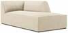 Diivan Micadoni Home Ruby Corduroy Chaise Longue, helepruun, parem, 181 x 93 x 69 cm