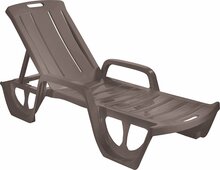 Lamamistool Keter Florida, 190 x 67 x 30 cm, beežikas pruun