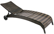 Lamamistool Home4you Wicker, 73 x 196 x 99 cm, tumepruun
