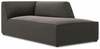 Diivan Micadoni Home Ruby Velvet Chaise Longue, tumehall, parem