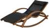 Lamamistool Patio Larice, 165 x 72 x 70.5 cm, must/pruun