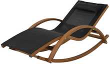 Lamamistool Patio Larice, 165 x 72 x 70.5 cm, must/pruun