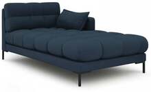 Diivan Micadoni Home Mamaia Chaise Longue, tumesinine, parem, 185 x 105 x 75 cm