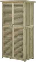 Aiamaja Outsunny puidust, 87 x 46,5 x 160 cm, hall