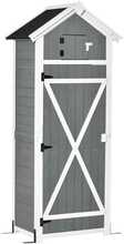Aiakapp Outsunny puidust, 78 x 52,5 x 182 cm, hall